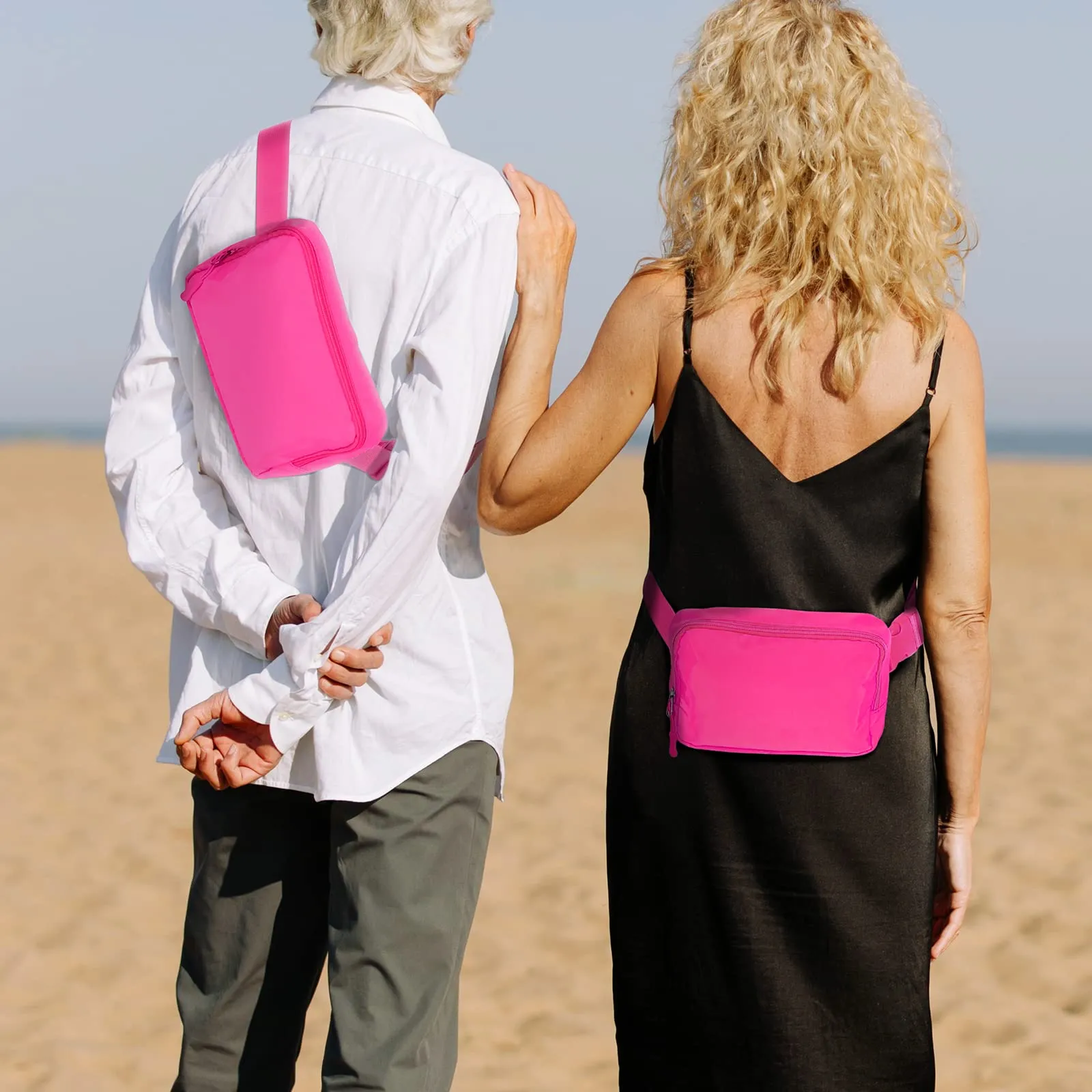Amazerbst Waterproof Belt Bag with 40 Inch Adjustable Strap for Women and Men